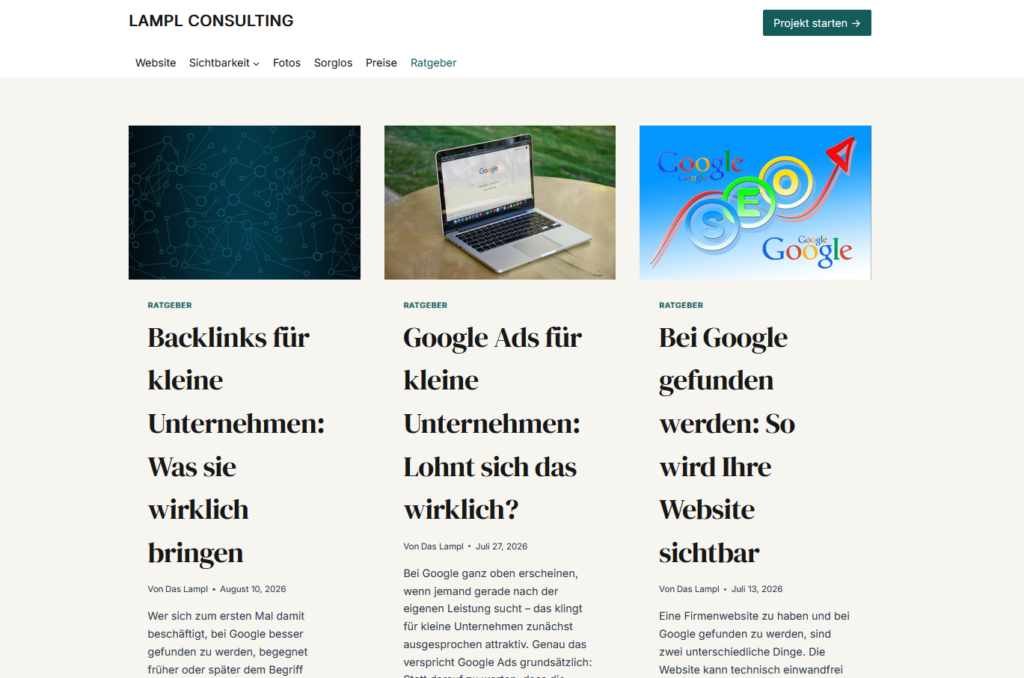 Der Ratgeber - Das Blog auf lampl-consulting.at